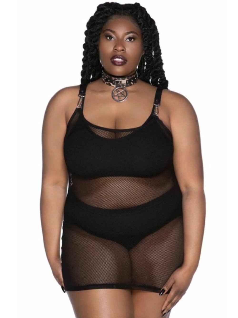 KILLSTAR Feral AF Fishnet Dress BLK 3X